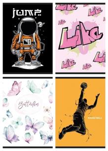 Opakowanie Zeszyt GIMBOO A5 w linie 32 kartki mix