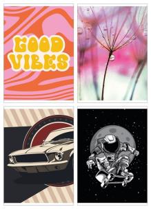 Opakowanie Zeszyt GIMBOO A5 w linie 60 kartek mix