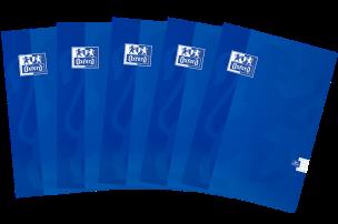 Opakowanie ZESZYT OXFORD ESSE A4 60K 90G KR MA NIEBIESKI kratka z marginesem PAKIET 5 SZTUK