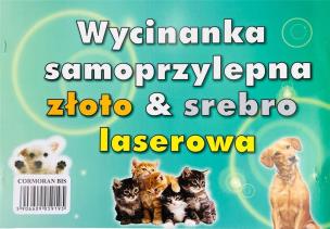 Opakowanie Zeszyt papierów kolorowych Cormoran A4 złoto-srebrny laserowy