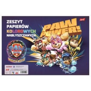 Opakowanie Zeszyt papierów kolorowych nabłyszczanych A4 10 k. Psi Patrol paczka 25 szt.