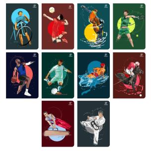 Opakowanie Zeszyt Sports A5 64 KRATKA Z MARGINESEM