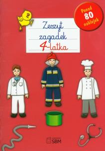 Okładka książki Zeszyt zagadek 4-latka SBM