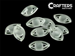 Opakowanie Żetony akryl satynowe oko 10szt.