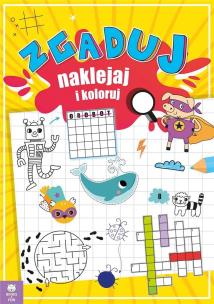 Okładka książki Zgaduj naklejaj i koloruj