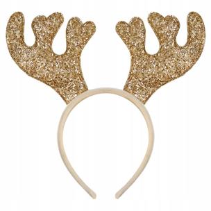 Opakowanie Złota opaska z rogami renifera
