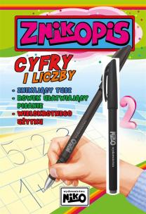 Znikopis. Cyfry i liczby. Autor: Wydawnictwo NIKO. Multiszop.pl Okładka książki Znikopis. Cyfry i liczby