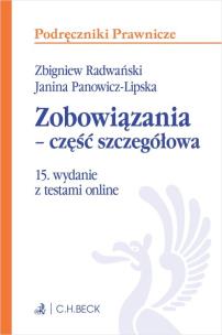 Okładka książki Zobowiązania - część szczegółowa z testami online