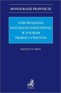 Okładka książki Zobowiązania naturalne (niezupełne)...