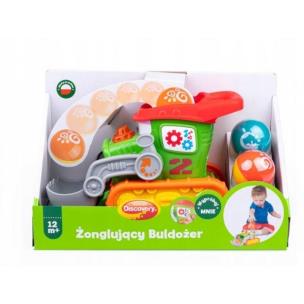 Żonglujący buldożer. Wydawca: Dumel. Multiszop.pl Opakowanie Żonglujący buldożer