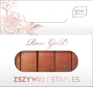 Opakowanie Zszywki 24/6 1000szt Rose Gold