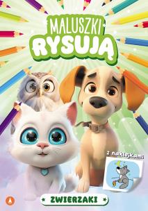 Zwierzaki. Maluszki rysują. Autor: Opracowanie zbiorowe. Multiszop.pl Okładka książki Zwierzaki. Maluszki rysują
