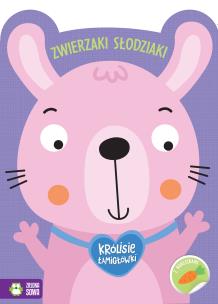 Zwierzaki słodziaki. Królisie łamigłówki. Autor: Opracowanie zbiorowe. Multiszop.pl Okładka książki Zwierzaki słodziaki. Królisie łamigłówki