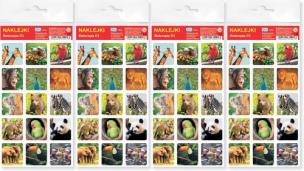 Opakowanie Zwierzęta 01 Naklejki 4 sztuki