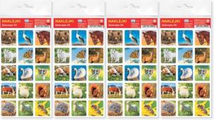 Opakowanie Zwierzęta 02 Naklejki 4 sztuki