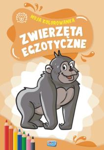 Opakowanie Zwierzęta egzotyczne kolorowanka 2 sztuki