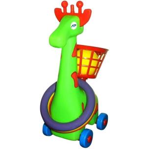 Opakowanie Żyrafa na kółkach z koszem
