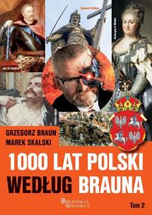 Okładka książki 1000 lat Polski według Brauna T.2