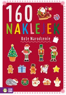 Okładka książki 160 naklejek. Boże Narodzenie