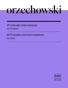 Okładka książki 24 preludia i improwizacje nuty na fortepian PWM