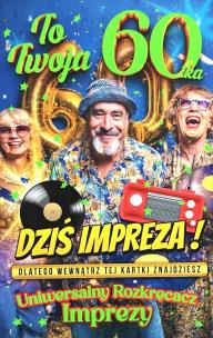 Opakowanie 282 Karnet JCX na 60 urodziny dla mężczyzny z...