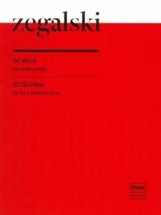 Okładka książki 30 etiud na cztery kotły PWM