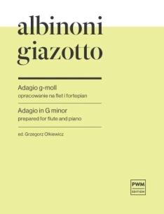 Okładka książki Adagio g-moll na flet i fortepian