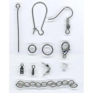 Opakowanie Akcesoria do biżuterii srebrne 191el