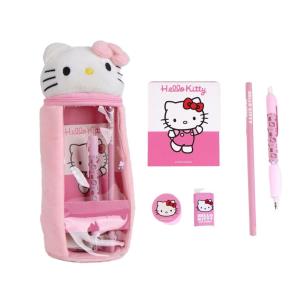 Akcesoria szkolne z piórnikiem Hello Kitty. Wydawca: Artesania Cerda. Multiszop.pl Opakowanie Akcesoria szkolne z piórnikiem Hello Kitty