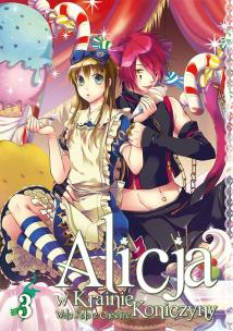 Alicja w Krainie Koniczyny. Tom 3. Autor: Mamenosuke Fujimaru, QuinRose. Multiszop.pl Okładka książki Alicja w Krainie Koniczyny. Tom 3