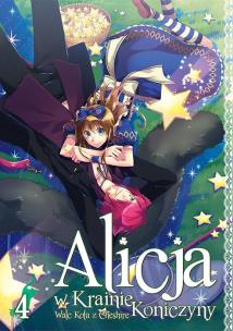 Alicja w Krainie Koniczyny. Tom 4. Autor: Mamenosuke Fujimaru, QuinRose. Multiszop.pl Okładka książki Alicja w Krainie Koniczyny. Tom 4
