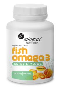 Zdjęcie produktu Aliness Fish Omega 3 Estry Etylowe EPA 180mg DHA 120mg 90kaps