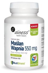Zdjęcie produktu Aliness Maślan wapnia 550mg 100 tabl