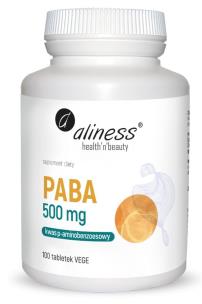 Zdjęcie produktu Aliness PABA kwas p-aminobenzoesowy 100tab
