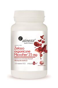 Zdjęcie produktu Aliness Żelazo organiczne MicroFerr® 25mg 100 tabl
