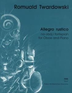 Okładka książki Allegro rustico na obój i fortepian