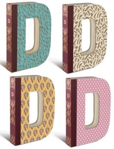 Opakowanie Alphabooks Notatnik litera - D