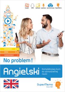 Angielski No problem! Kompleksowy kurs do samodzielnej nauki (poziom podstawowy A1-A2, średni B1-B2. Autor: Krzyżanowski Henryk. Multiszop.pl Okładka książki Angielski No problem! Kompleksowy kurs do samodzielnej nauki (poziom podstawowy A1-A2, średni B1-B2