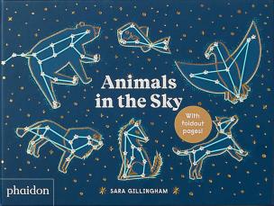 Animals in the Sky. Autor: Sara Gillingham. Multiszop.pl Okładka książki Animals in the Sky
