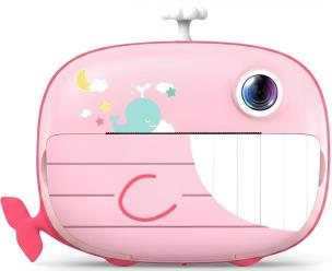 Opakowanie Aparat z drukarką termiczną + karta 32GB, pink
