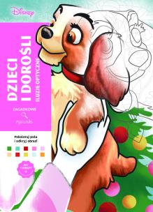 Art therapy. Kolorowanka antystresowa. Disney. Dzieci i dorośli. Iluzje optyczne. Zagadkowe rysunki. Autor: Aurelia Bertrand, Charlotte Mendes. Multiszop.pl Okładka książki Art therapy. Kolorowanka antystresowa. Disney. Dzieci i dorośli. Iluzje optyczne. Zagadkowe rysunki