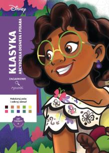 Okładka książki Art therapy. Kolorowanka antystresowa. Disney. Klasyka. Arcydzieła Disneya i Pixara. Zagadkowe rysunki