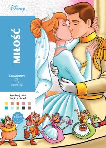 Art therapy. Kolorowanka antystresowa. Disney. Miłość. Zagadkowe rysunki. Autor: Opracowanie zbiorowe. Multiszop.pl Okładka książki Art therapy. Kolorowanka antystresowa. Disney. Miłość. Zagadkowe rysunki