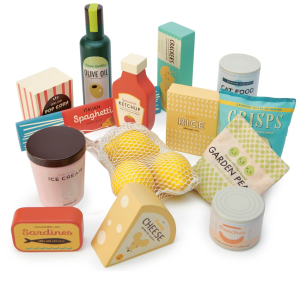 Artykuły spożywcze drewniane. Wydawca: Tender Leaf Toys. Multiszop.pl Opakowanie Artykuły spożywcze drewniane