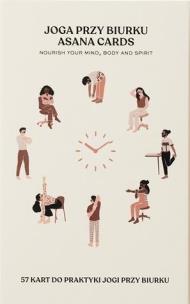 Asana Cards Joga przy biurku. Autor:   Praca zbiorowa. Multiszop.pl Okładka książki Asana Cards Joga przy biurku