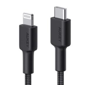 Okładka książki AUKEY CB-CL03 NYLONOWY KABEL USB C-LIGHTNING 2M PD