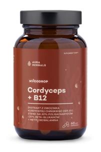 Zdjęcie produktu Aura Herbals Mycodrop cordyceps + B12 60kaps