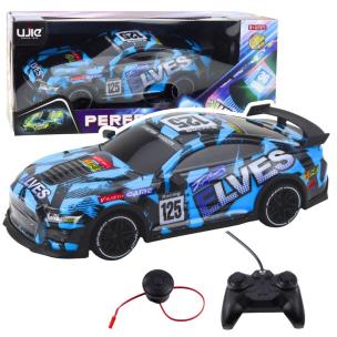 Autko Sportowe R/C niebieskie. Wydawca: Leantoys. Multiszop.pl Opakowanie Autko Sportowe R/C niebieskie