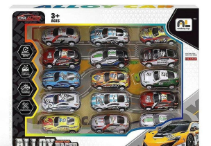 Opakowanie Auto metalowe 15szt