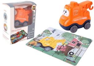 Auto puzzle Przygoda drogowa dźwig. Wydawca: Pro Kids. Multiszop.pl Opakowanie Auto puzzle Przygoda drogowa dźwig